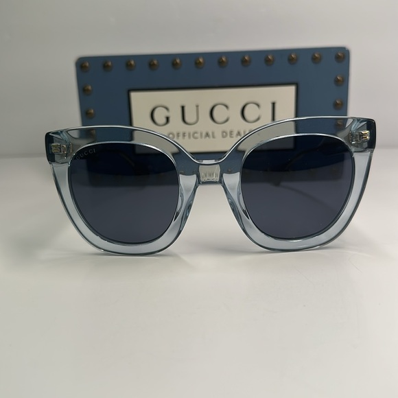 💯- New Authentic Gucci™ GG0564S 003 51 - Light-Blue - Picture 15 of 16
